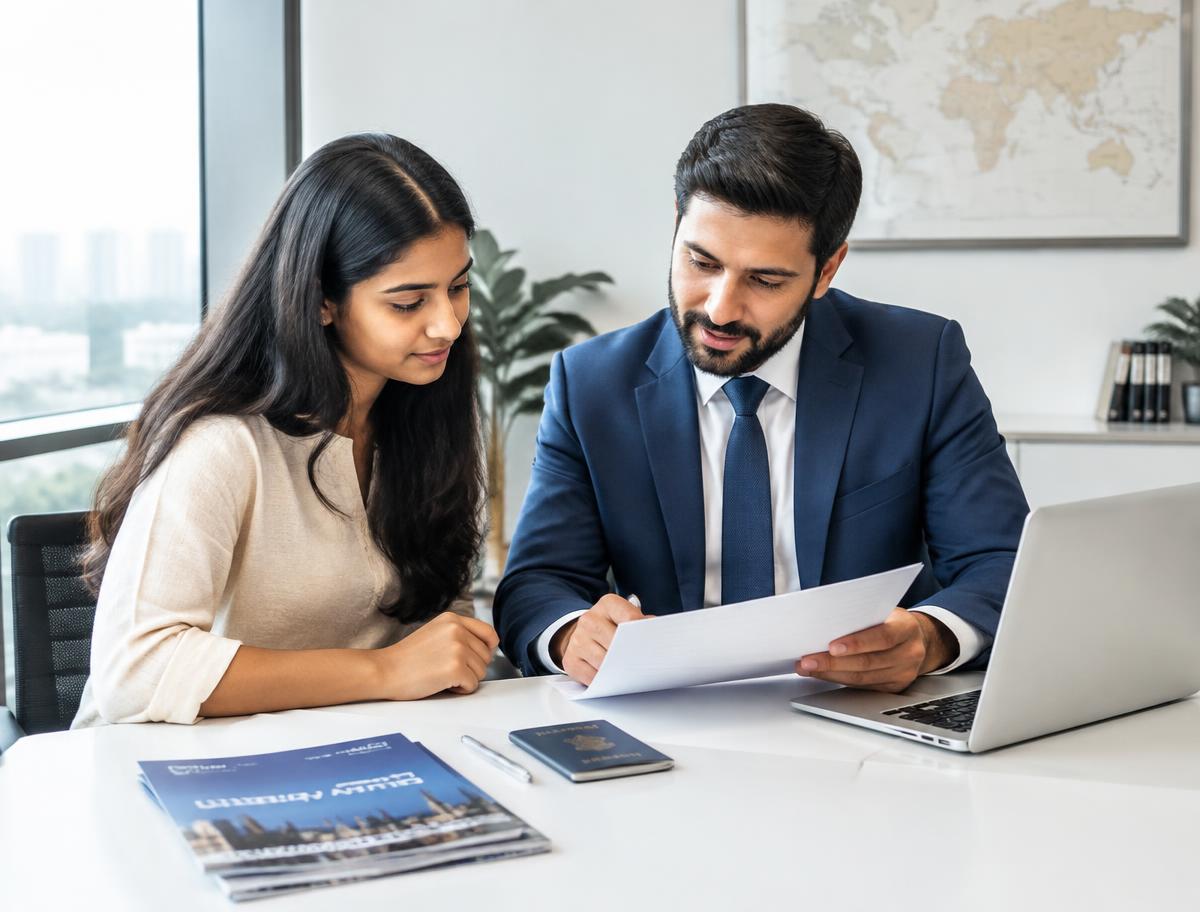 Consultant advising a student